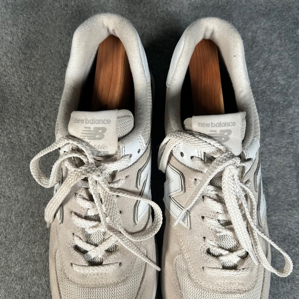 New Balance 574 Classic Mens 8.5 D Gray Angora Incense Suede Sneakers ML574EVW - Picture 4 of 12